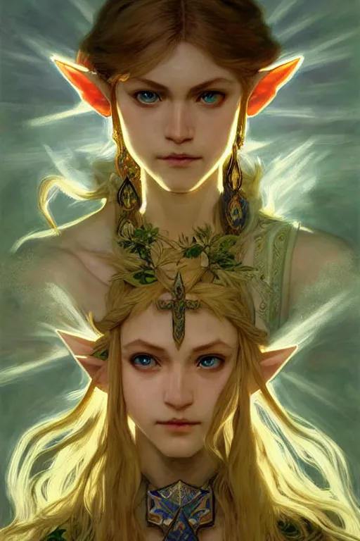 Image similar to legend of zelda!! metamorphosis, perfect face!!, fantasy, intricate, elegant, dramatic lighting, emotionally evoking symbolic metaphor, highly detailed, photorealistic, artstation, concept art, smooth, sharp focus, art by john collier and albert aublet and krenz cushart and artem demura and alphonse mucha