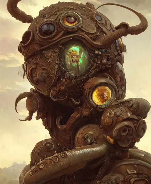 Prompt: portrait of a adorable childlike insect alien monster, milky way environment, ultra realistic, concept art, intricate details, cheerful, highly detailed, photorealistic, octane render, 8 k, unreal engine. art by artgerm and greg rutkowski and alphonse mucha