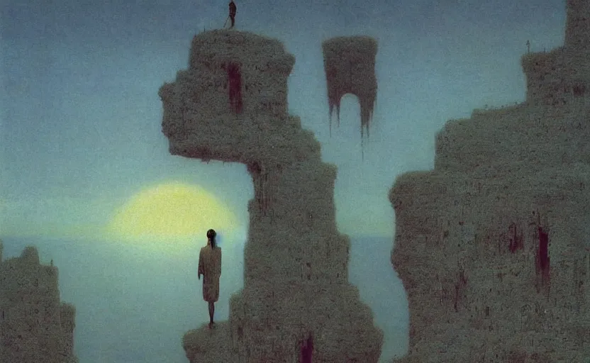 Prompt: Paradise in heaven by Beksinski, 4k, masterpiece