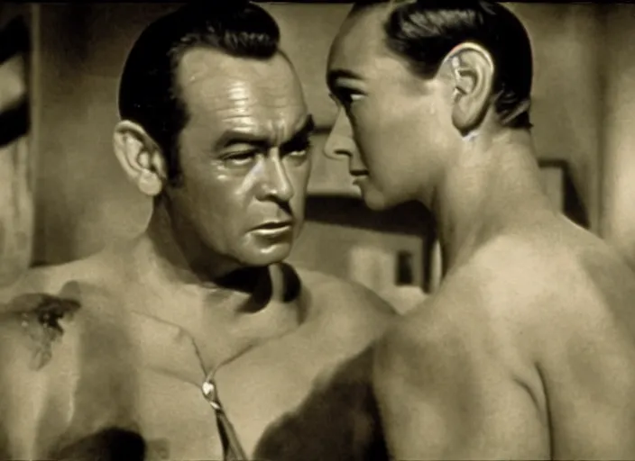 Prompt: scene from dr no ( 1 9 6 2 )