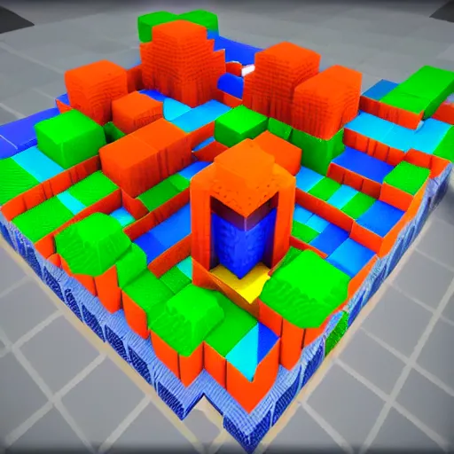 Image similar to voxel game