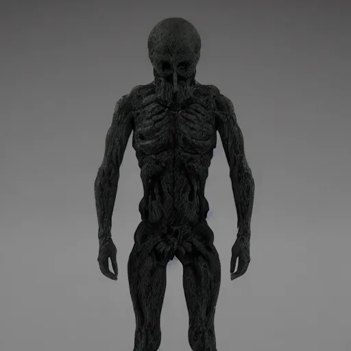 Image similar to unspeakable horrors, nightmare, horror, unknown, dark, liminal space, figure hiding in corner, 8 k octane render