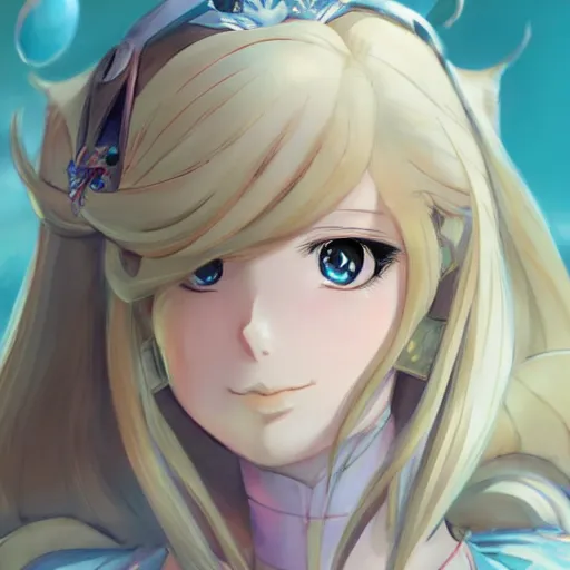 Image similar to A close-up anime portrait of Ssunbiki as Princess Rosalina, by a professional manga illustrator, Stanley Artgerm Lau, WLOP, Rossdraws, James Jean, Andrei Riabovitchev, Marc Simonetti, and Sakimichan, tranding on artstation