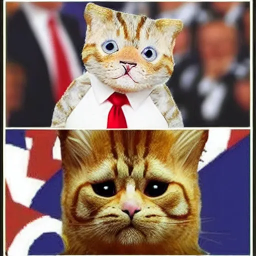 Prompt: donald trump as a anthropomorphic cute cat