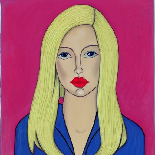 Image similar to portrait of a blonde femme fatale by Glen Orbik, - H 896