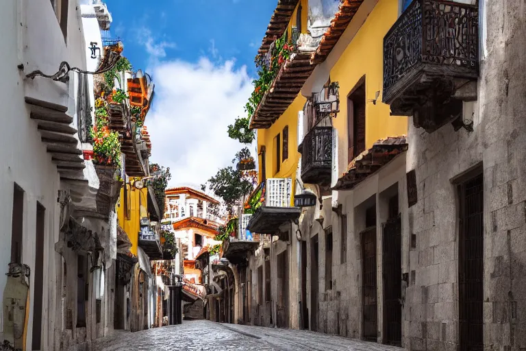 Image similar to Cinematography of navalguijo street in Avila by Emmanuek Lubensky