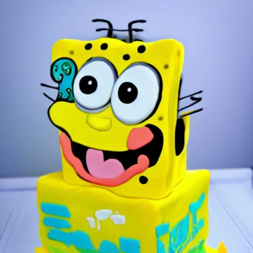 SpongeBob SquarePants Frozen ButterCream Transfer! | Cakeista's Cake Platoon