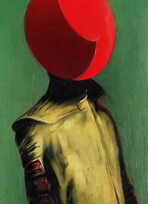 Image similar to portrait of noble fencer, coherent! by mariusz lewandowski, by frank frazetta, deep color, strong line, red green black teal, minimalism, high contrast