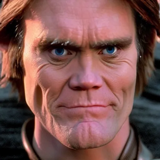 Prompt: Jim Carrey as Anakin Skywalker, still