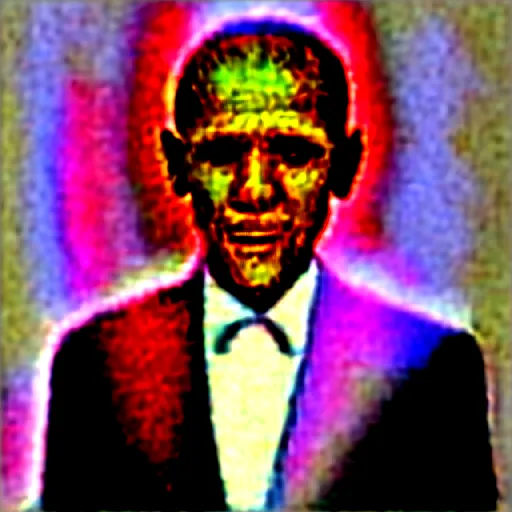 Prompt: Obama with laser eyes