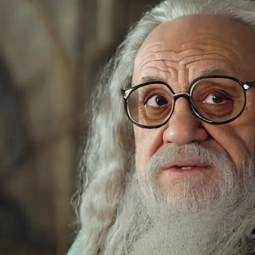 Image similar to danny devito starring as gandalf the white in the 2 0 2 4 lord of the rings movie, full body, hyper realistic, high quality, wide angle, always sunny in philadelphia