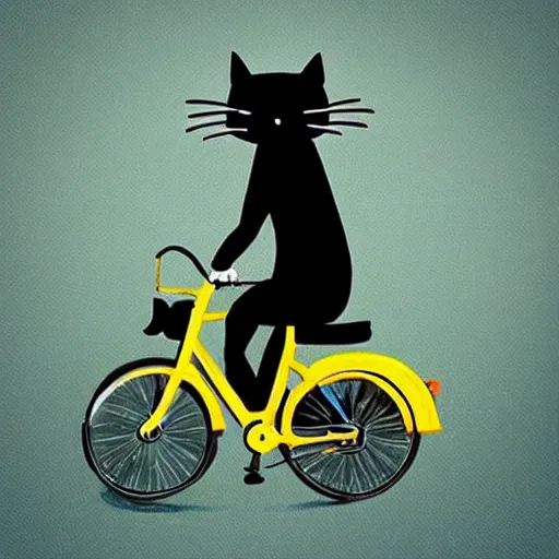 Premium AI Image  A cat wearing a coat is sitting on a bike.