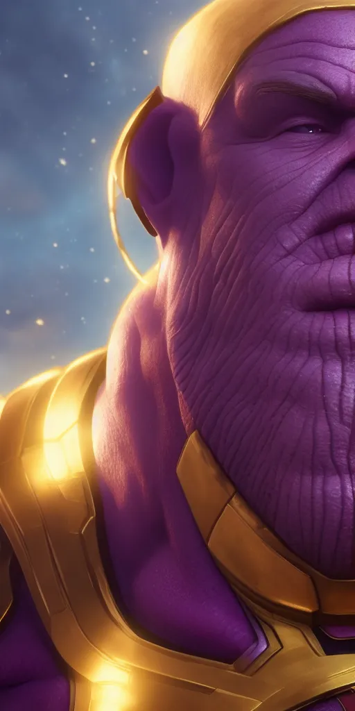 Image similar to Thanos is Santa, hyperdetailed, artstation, cgsociety, 8k