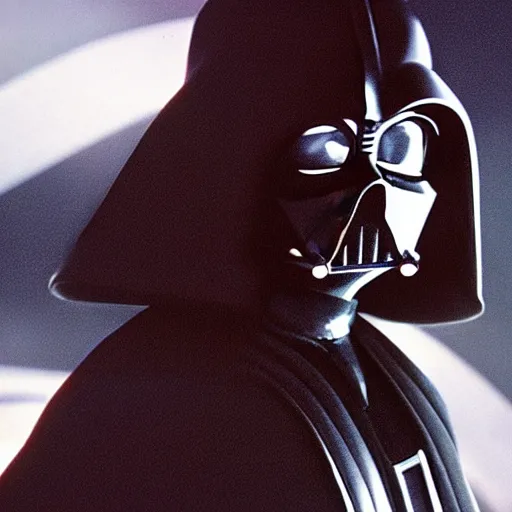 Image similar to A film still of Michael Jackson as Darth Vader from Star wars realistic,detailed,close up