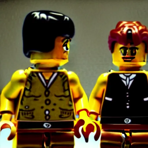 Image similar to (Lego) fight club!!, movie still, cinematic, dramatic, David fincher