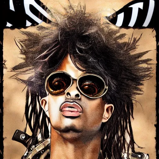 Prompt: playboi carti steampunk style digital art 4 k detailed super realistic