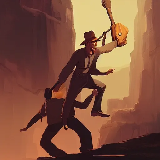 Image similar to face icon stylized minimalist raiders of the lost ark 1 9 8 1, loftis, cory behance hd by jesper ejsing, by rhads, makoto shinkai and lois van baarle, ilya kuvshinov, rossdraws global illumination