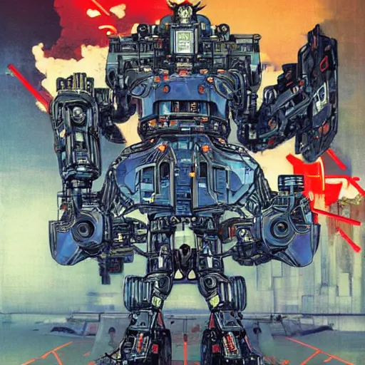 Image similar to the fullmetal wired neon friendly robot orion crosses the infinite tori gates between reality and simulation, hanafuda oil on canvas by ivan shishkin, james jean and yoji shinkawa