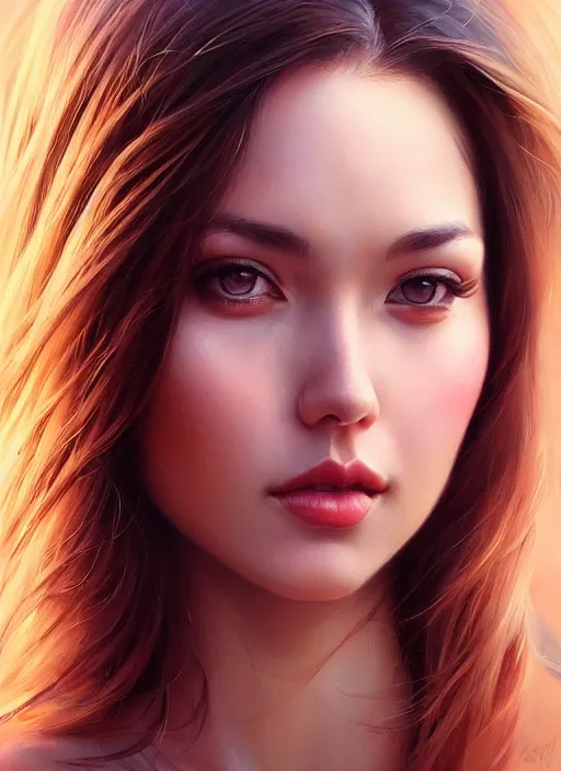 Image similar to photo of a gorgeous young woman in the style of stefan kostic, realistic, half body shot, sharp focus, 8 k high definition, insanely detailed, intricate, elegant, art by stanley lau and artgerm