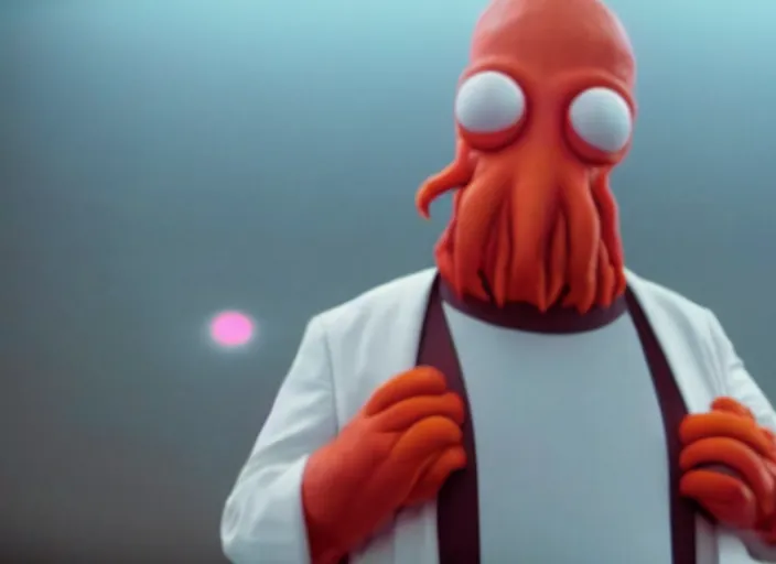 Image similar to film still of zoidberg in the new scifi movie, 4 k