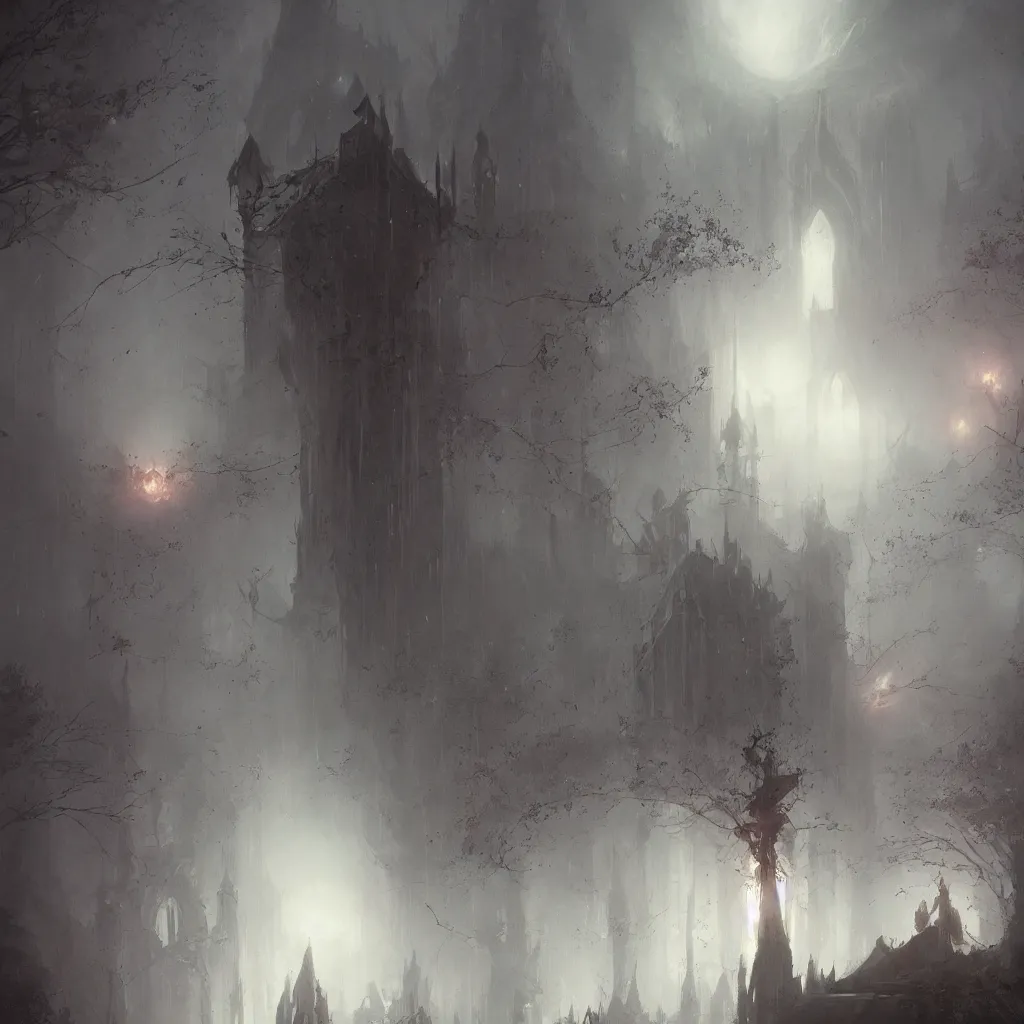 Prompt: anti christ, magical area, foggy area, by greg rutkowski, sharp focus