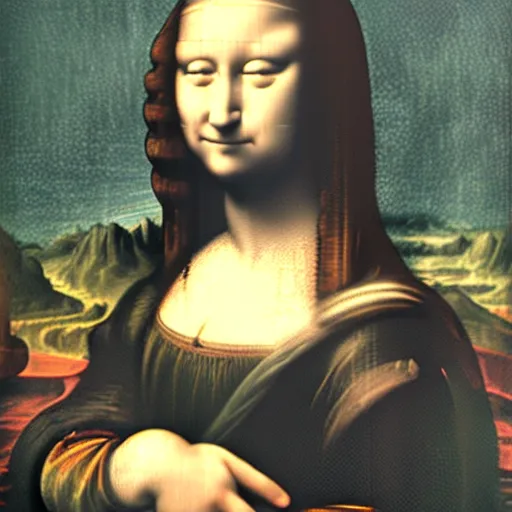 Image similar to leonardo davinci cat monalisa