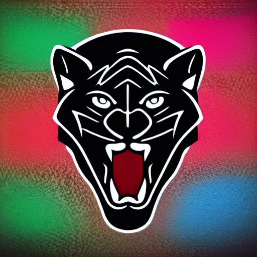 Image similar to sports logo detailed vector panther