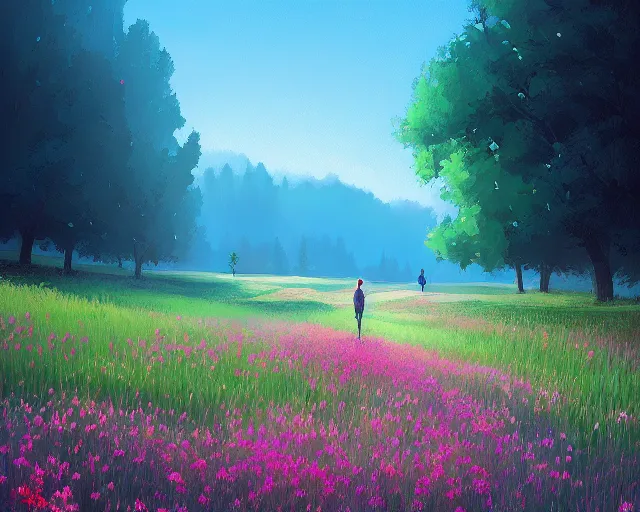 Image similar to wildflowers, sylvain sarrailh, alena aenami