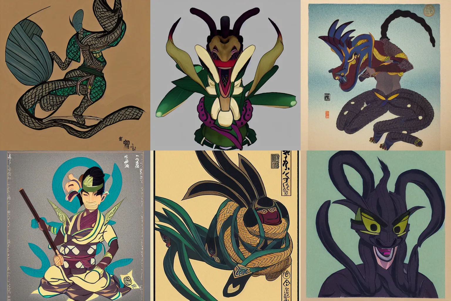 Prompt: Mal'Damba in a japanese art style,