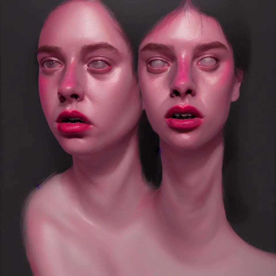 Image similar to bright realistic todd solondz turning into a woman, diffuse lighting, fantasy, intricate, elegant, highly detailed, lifelike, photorealistic, digital painting, artstation, illustration, concept art, smooth, sharp focus, art by francis bacon