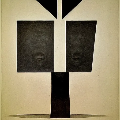 Image similar to lithography bauhaus conceptual figurative post - morden monumental portrait by goya and el lissitzky, illusion surreal art, highly conceptual figurative art, intricate detailed illustration, controversial poster art, polish poster art, geometrical drawings, no blur