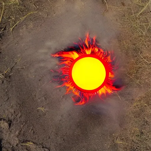 Image similar to fire bending the sun