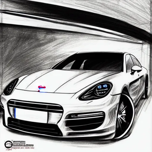 Porsche 911 Drawing by Nikhil Kapoor  Pixels