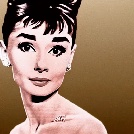 Image similar to audrey hepburn art by michelangelo