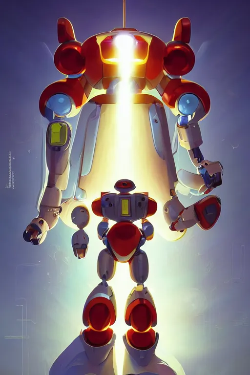 Image similar to metabots medabots medarotto medarot robot minimalist comics, behance hd by jesper ejsing, by rhads, makoto shinkai and lois van baarle, ilya kuvshinov, rossdraws global illumination ray tracing hdr radiating a glowing aura