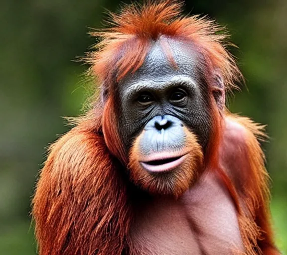 Prompt: donald trump orangutan hybrid