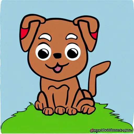 Prompt: cute dog cartoon