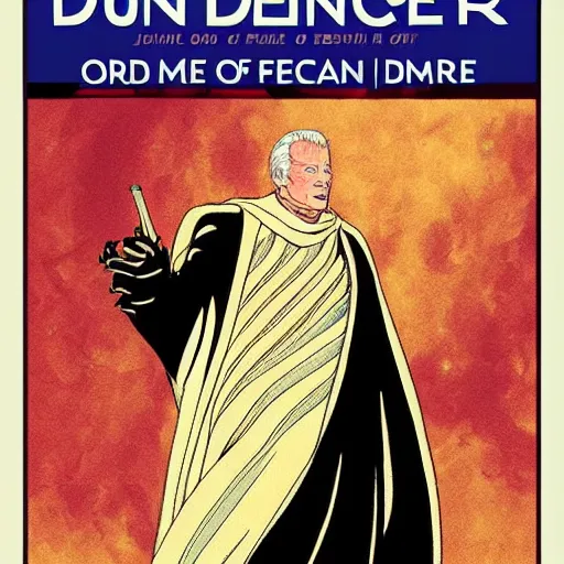 Image similar to book cover god emperor of dune. sandworm with the face of joe biden. cover art style