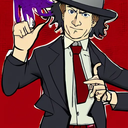 Image similar to saul goodman in jjba style