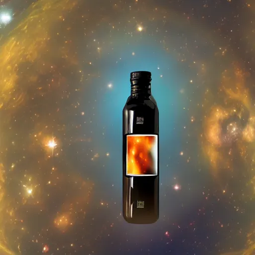 Prompt: high res universe contained within a bottle 4k