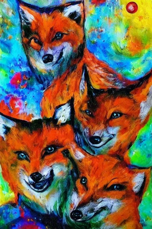 Image similar to 🦊🚀🎨🖌️