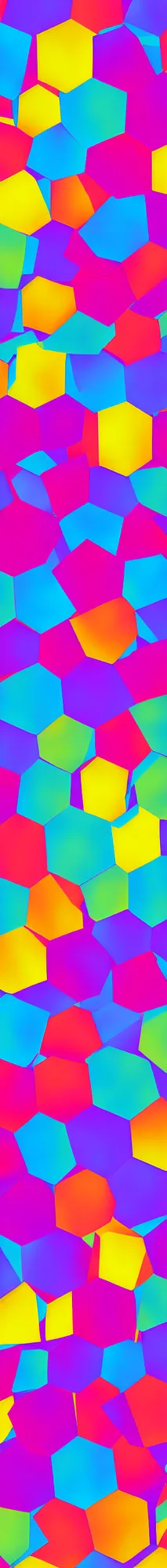 Prompt: colorful hexagonal pattern