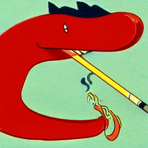 Portrait of a Anthropomorphic centipede smoking a, Stable Diffusion