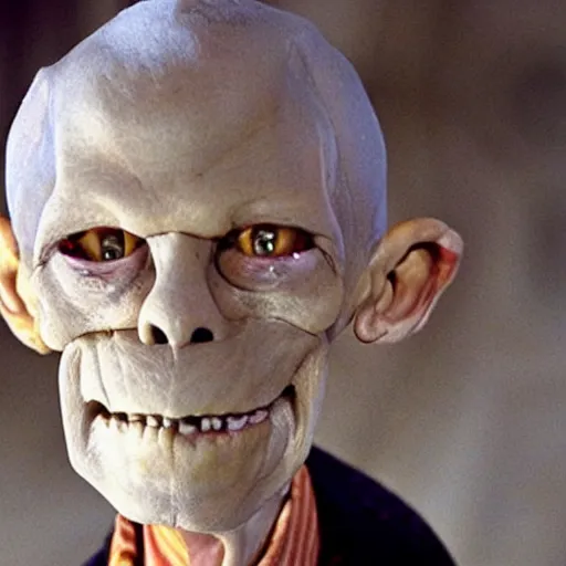 Prompt: “a still of Anderson Cooper as The Cryptkeeper from Tales From the Crypt”