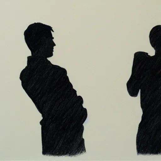 Image similar to a drawing of a man and a woman in the style of jarek puczel