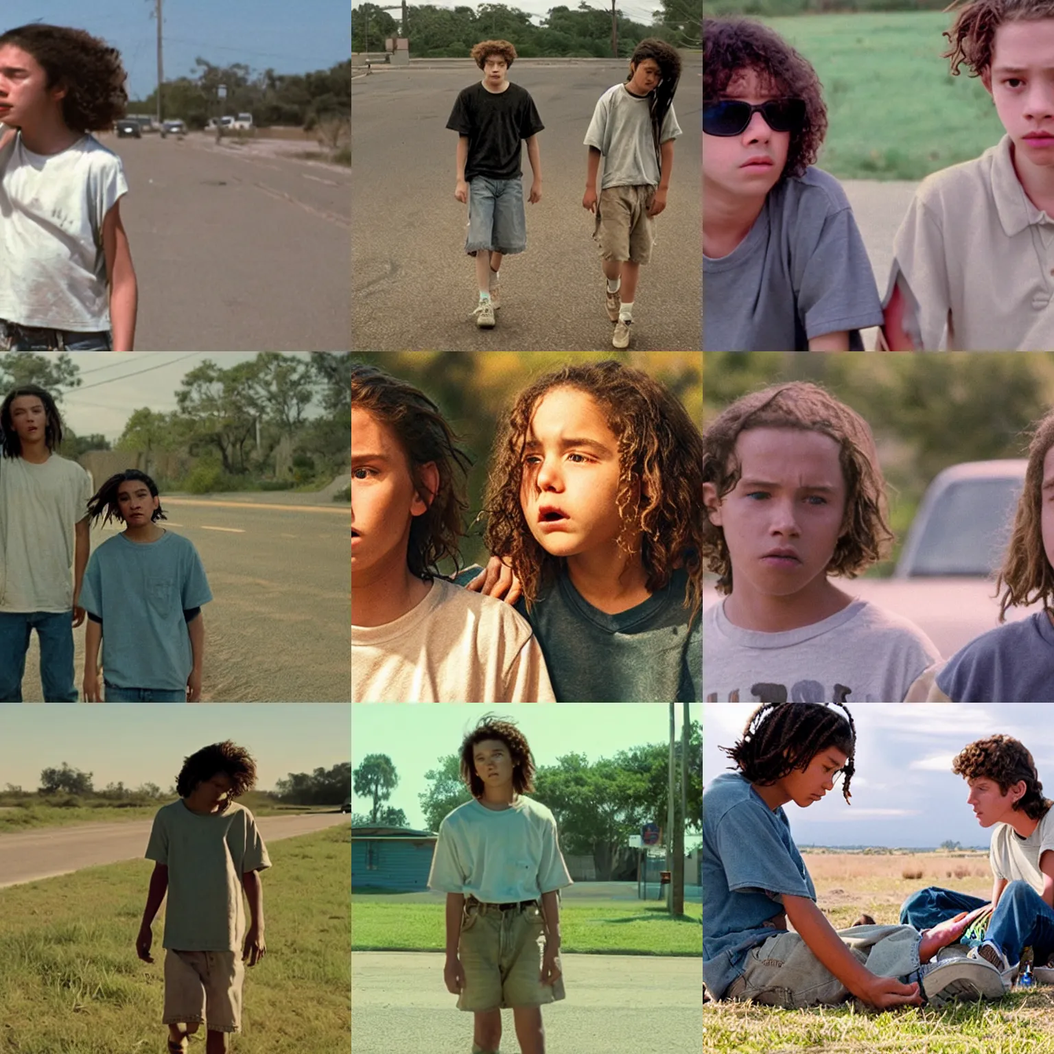 Prompt: a film still from mid 9 0 s ( 2 0 1 8 )