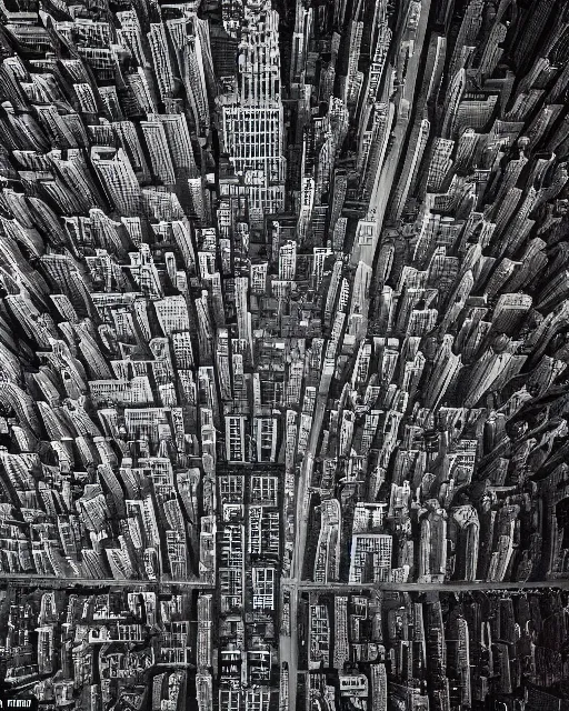 Image similar to new york city, made of intricate decorative lace leaf skeleton, shot from a drone, in the style of the dutch masters and gregory crewdson, dark and moody