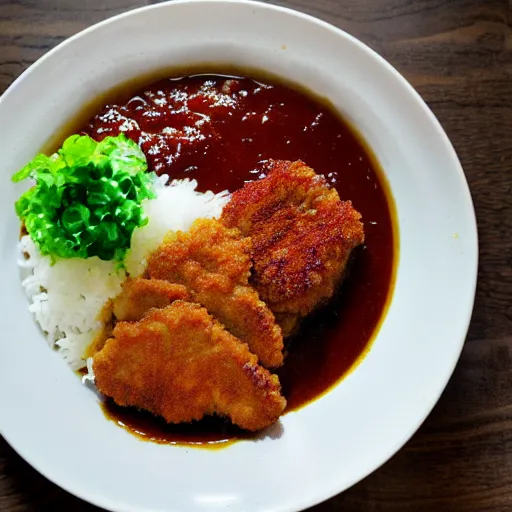 Prompt: Pork Tonkatsu Curry, Pullitzer prize winning photograph