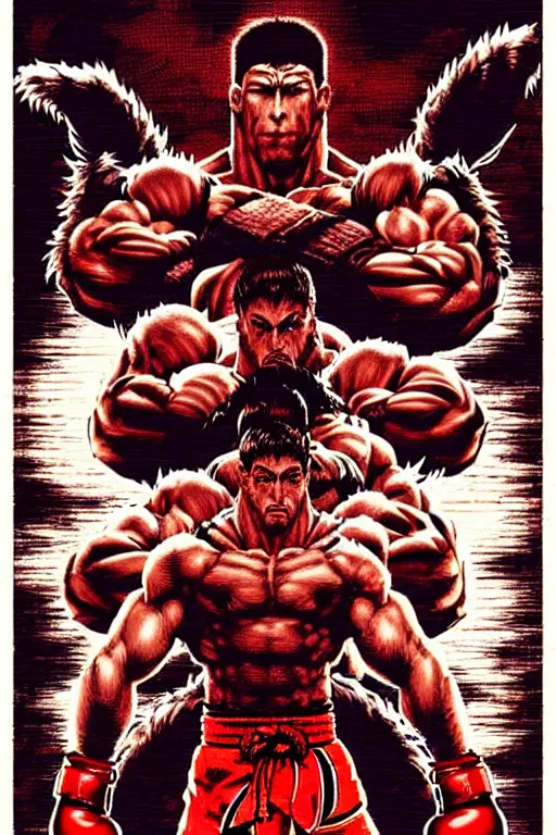 Prompt: extreme long shot. 8 bit nes graphics. antropomorphic muscular masculine wolf. kickboxer fighter, in shorts. streetfighter. wolf head. fine details, very sharp, art from nes game cartridge, vhs colors, vaporwave style, marc simonetti and hermann nitsch