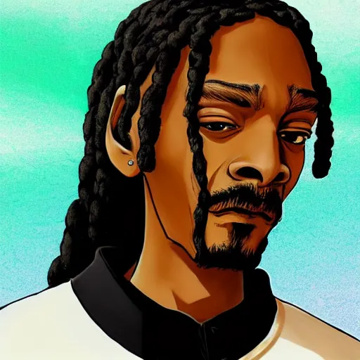 Image similar to Snoop dog is an anime protagonist